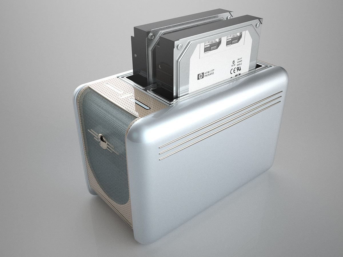 nas toaster custom design 50s Retro