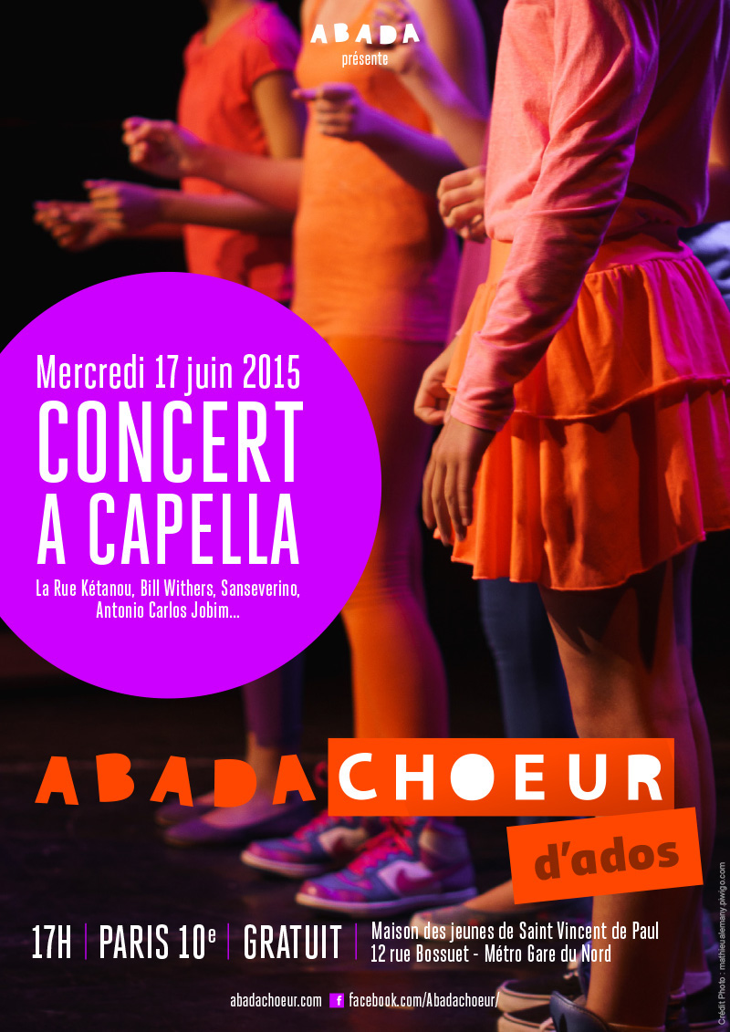affiche poster chorale Chant Singing Association choeur Chef de Choeur Chanter chanteur concert a capella