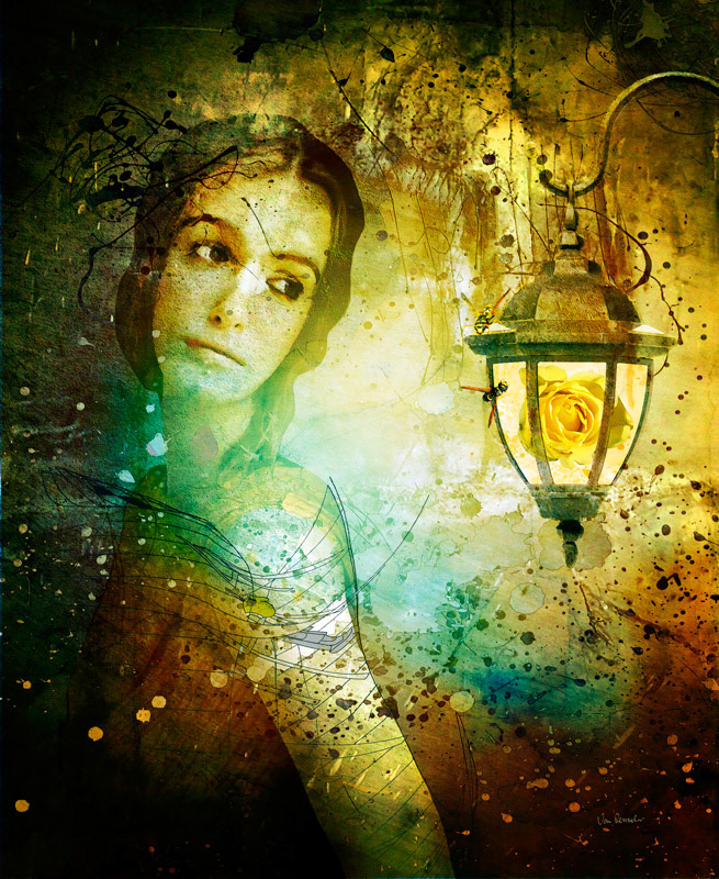 woman light portrait abstract