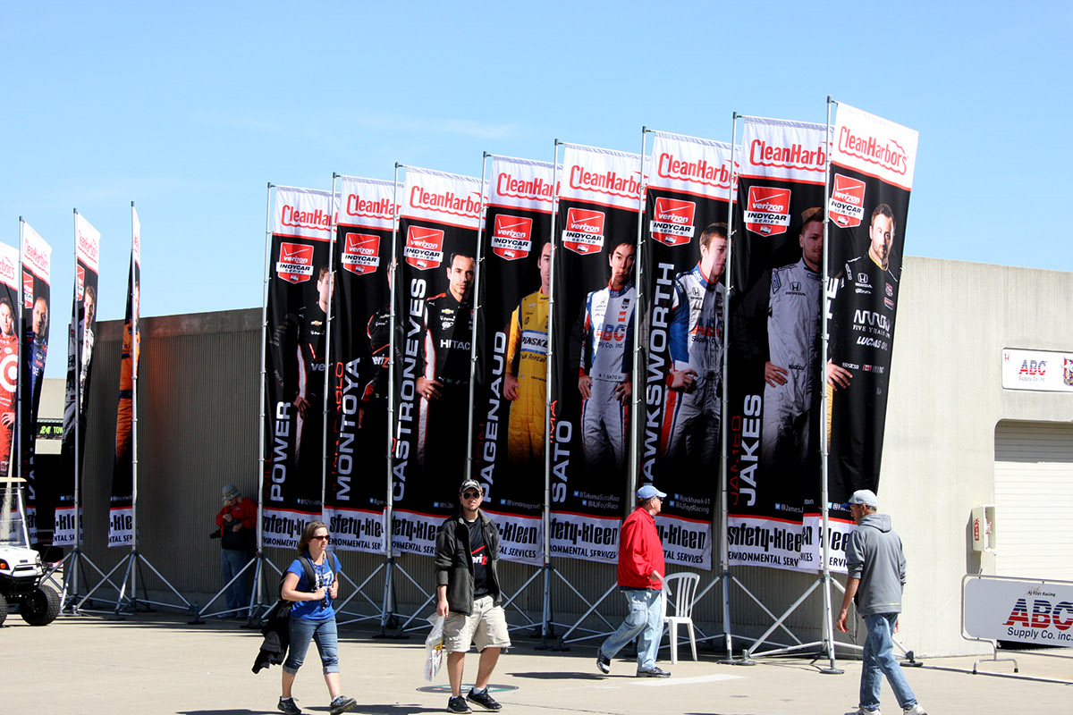 indycar Verizon IndyCar Series Indianapolis 500 banners