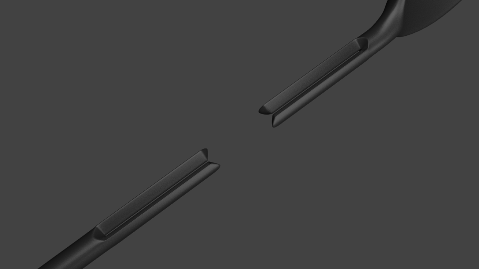 cutlery industrial design  product design  muji Minimalism minimalist 3D Rendering Product Rendering rendering 3d printing