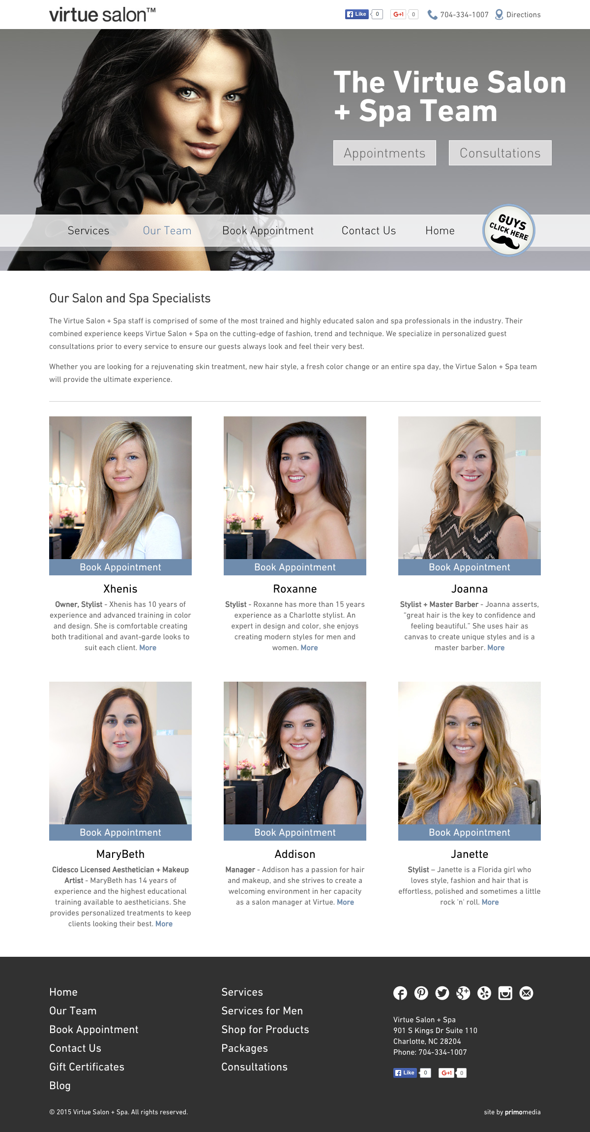 Virtue Salon wordpress Responsive