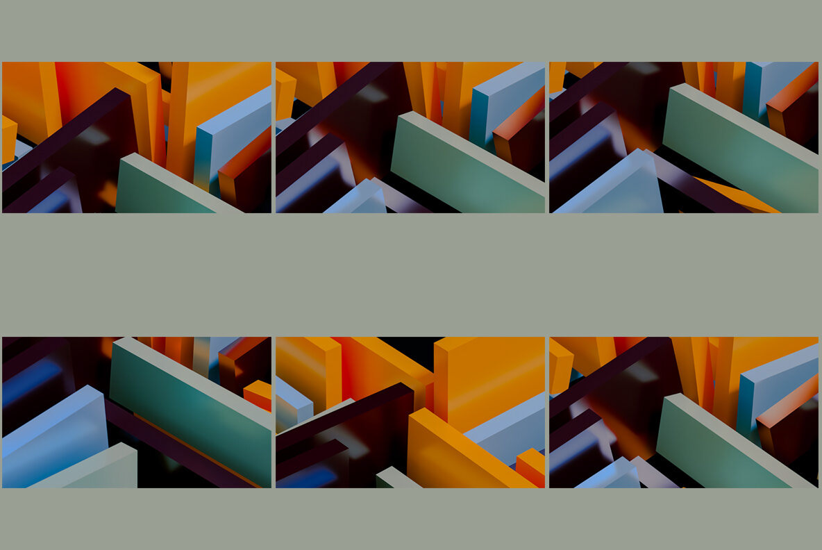 3D hi res marks minimal modern pattern polygon rectangular texture visuals