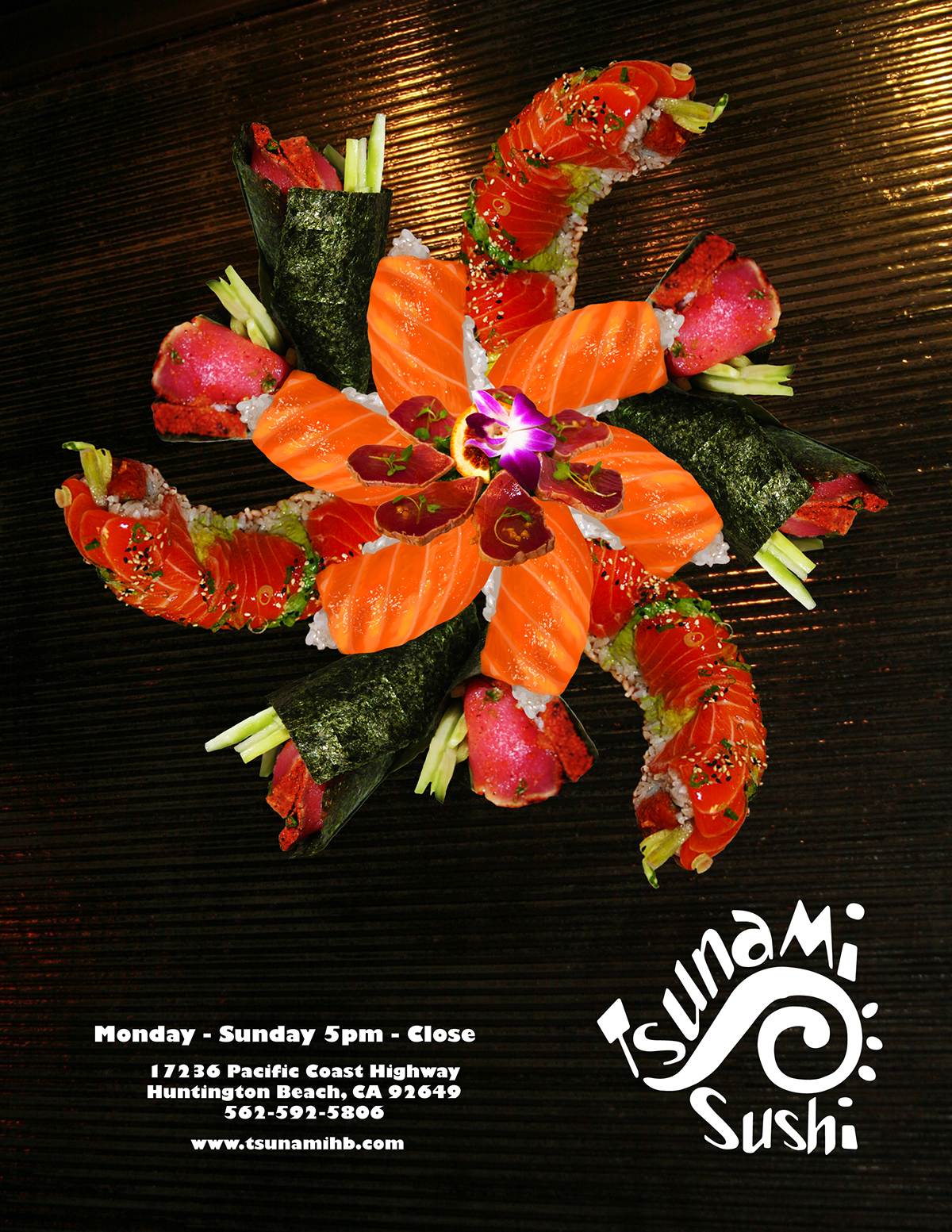 food illustration Food  poster Sushi rendering digital rendering