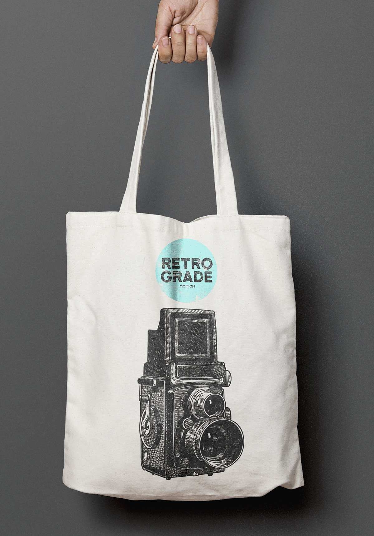 Beige Retro Photo Professional Occupatio Vintage Camera Canvas Tote Bag 