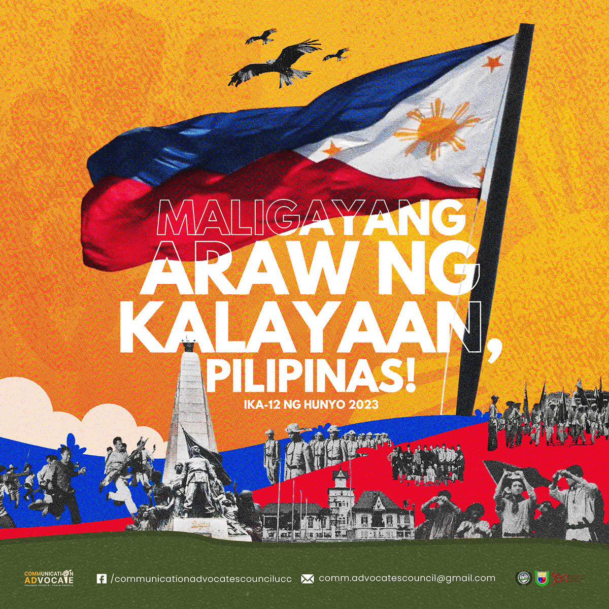 graphic Social media post pubmat Publicity Material Holiday national philippines filipino collage independence day