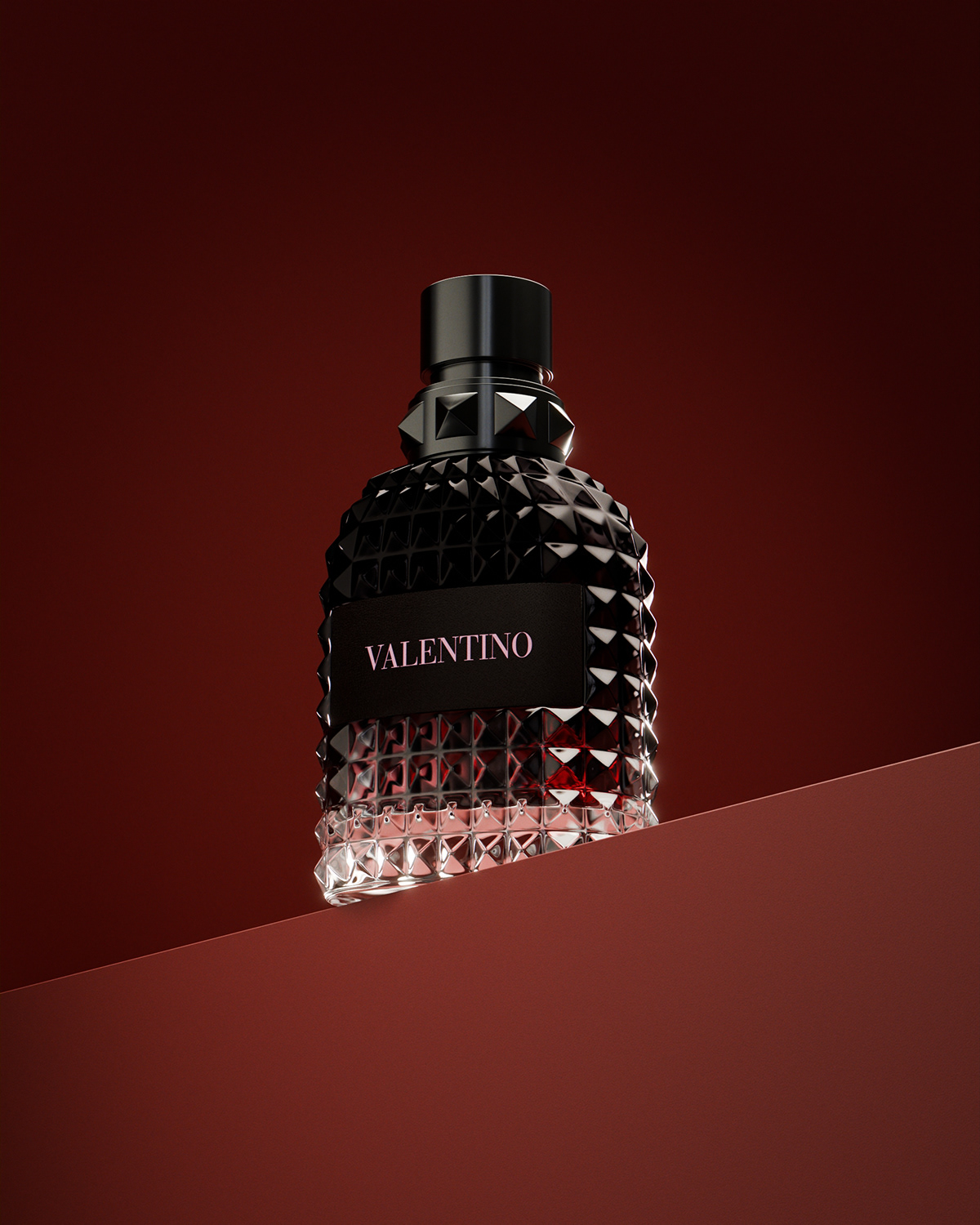 valentino Fragrance perfume product 3D visualization Render blender 3d modeling blender3d