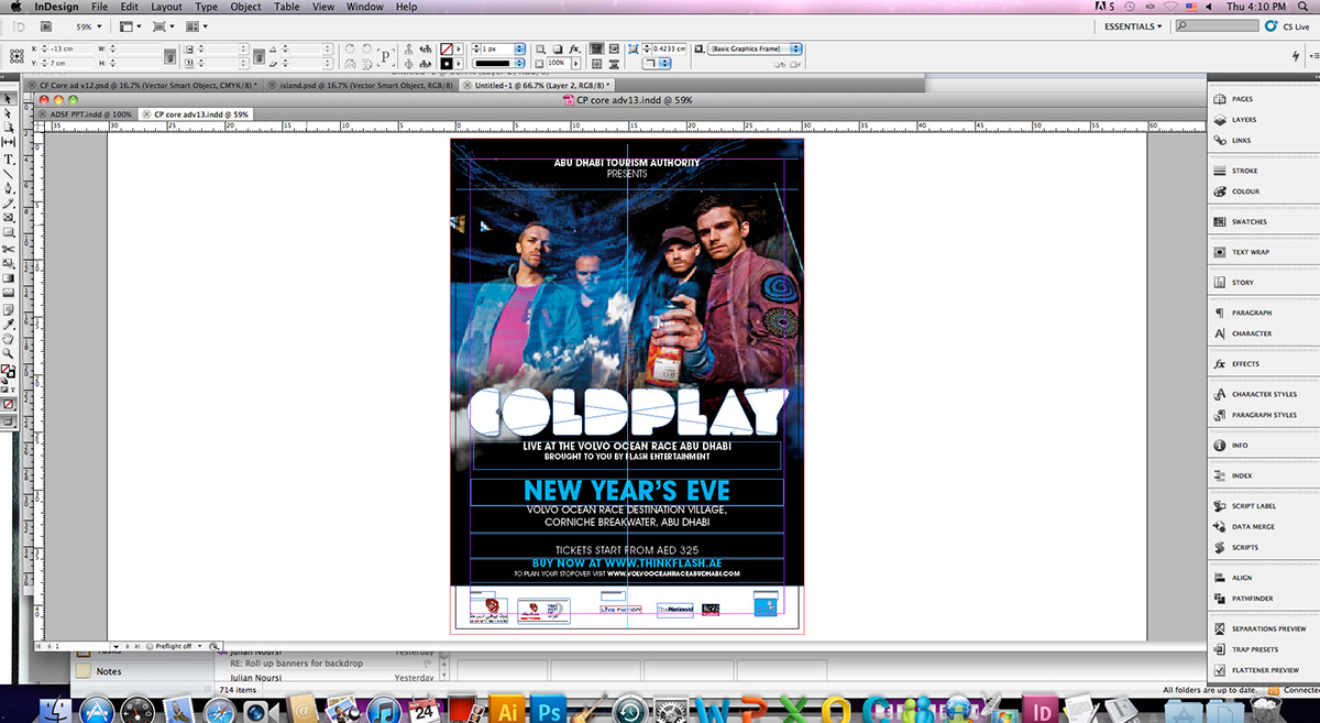 Coldplay Abu Dhabi concert Event print