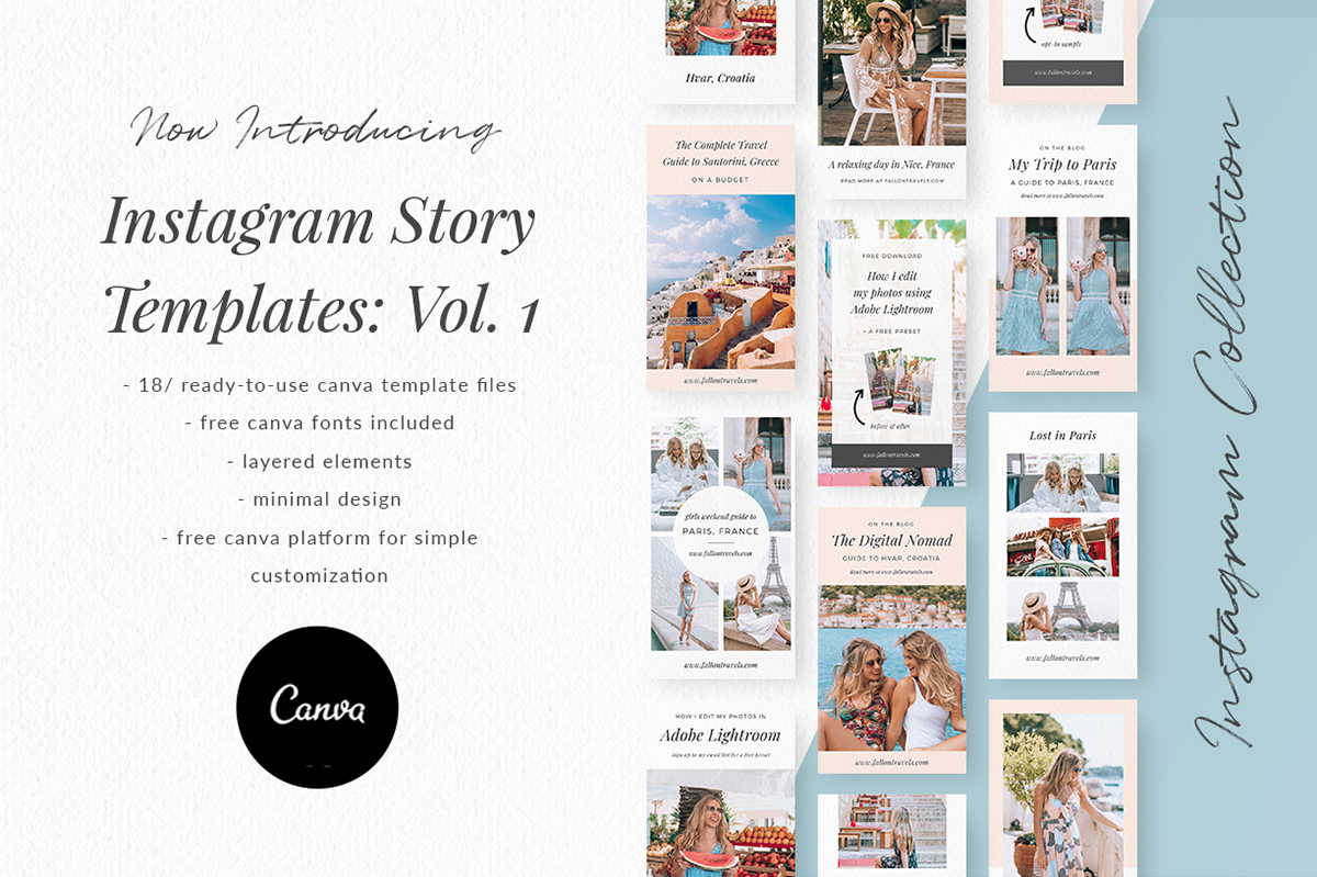 instagram Instagram Stories Instagram Templates social media templates social media branding  Creative Direction  personal branding canva marketing templates