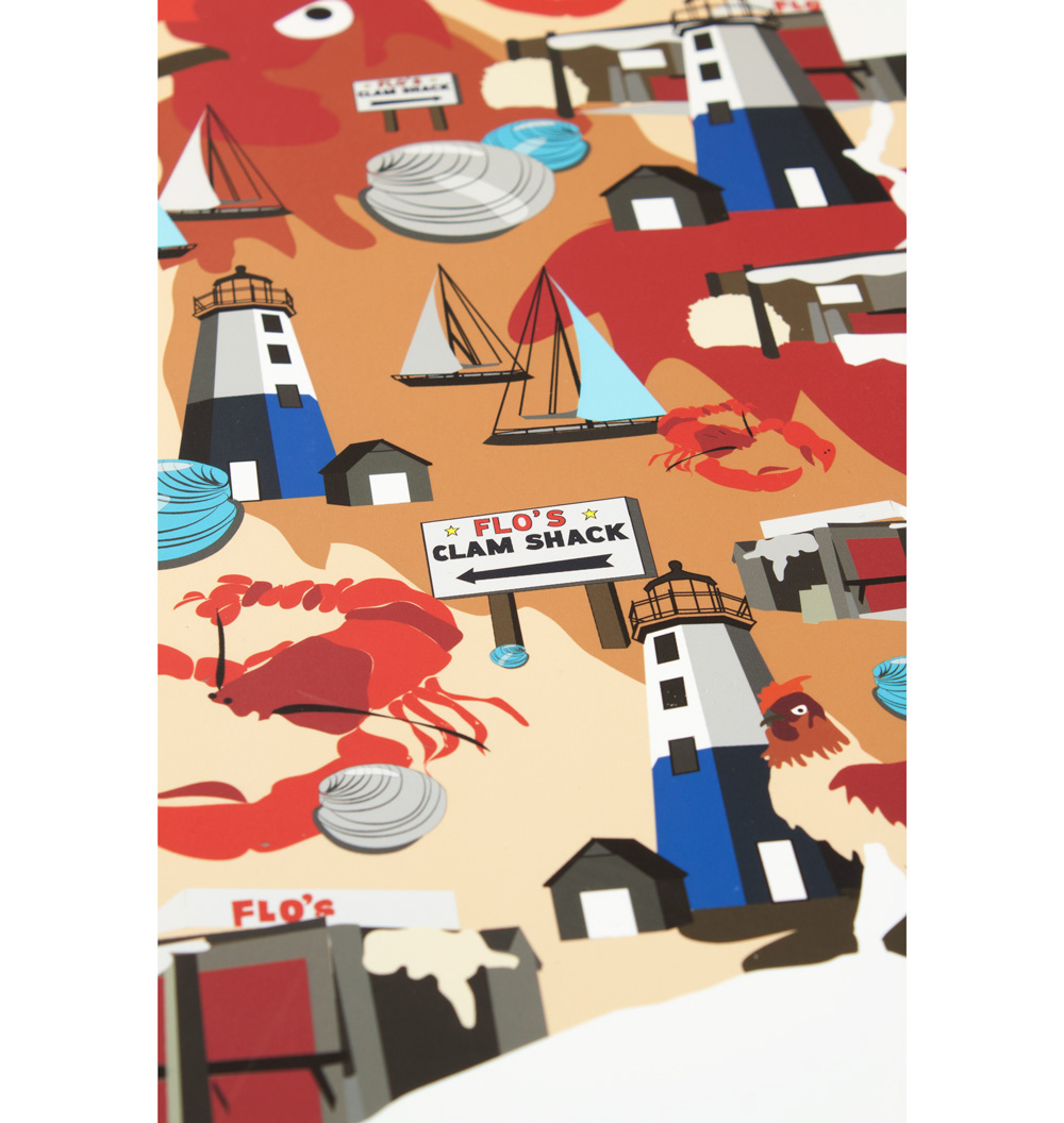 Rhode Island poster red hen