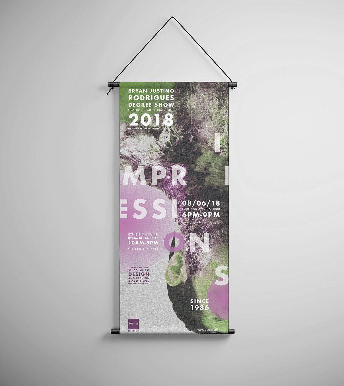 motion graphics  degree show poster banner