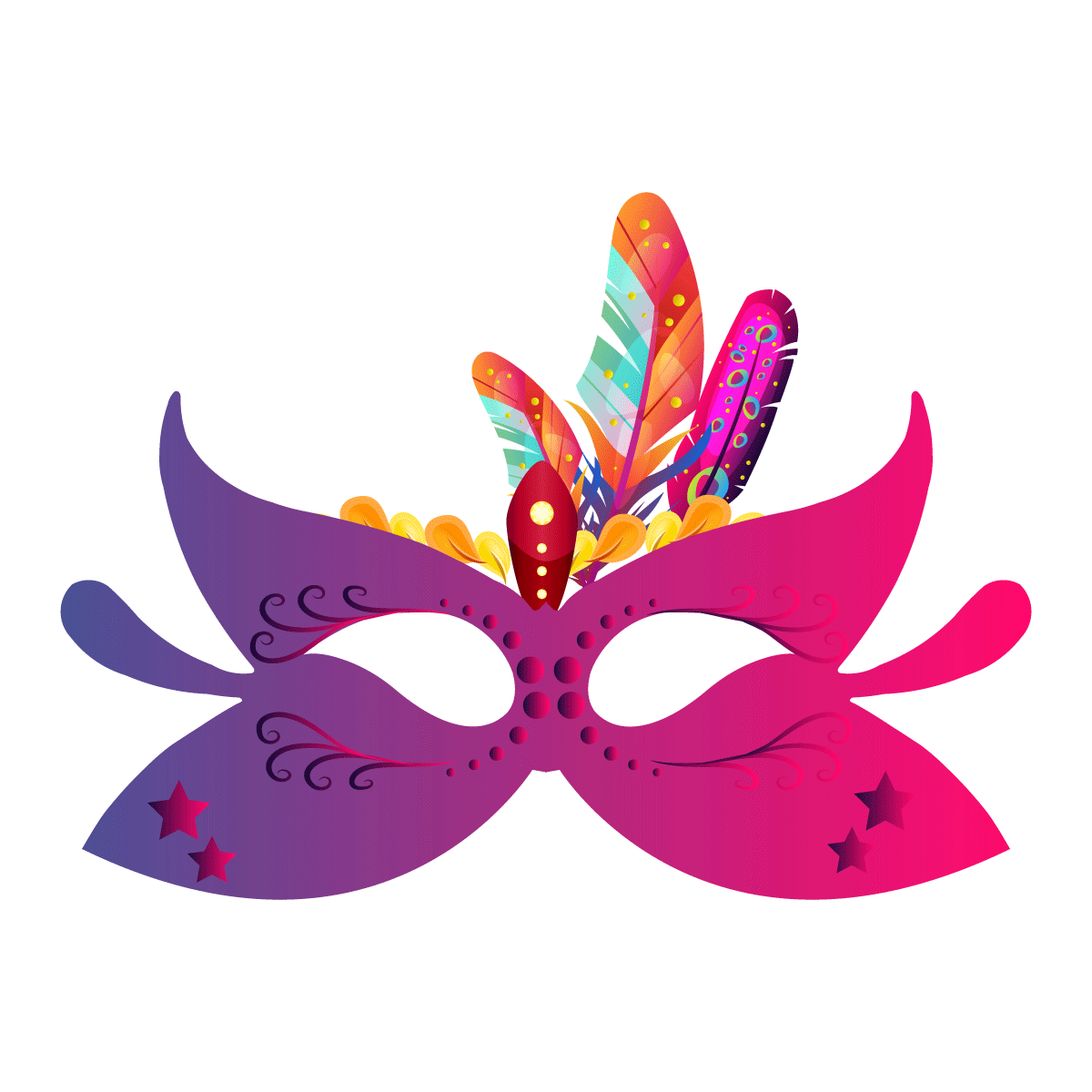 Carnival design festival Holiday ILLUSTRATION  Isolated mask Masquerade party vector