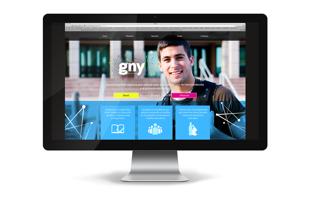 GNY agrega valor blue Web multitasking marketing   brand educación