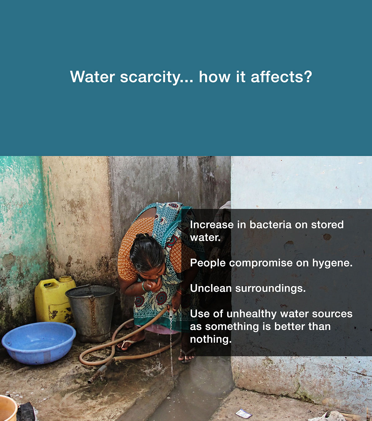 water scarcity Sustainability Rural india reuse recycle Nature domestic water usage