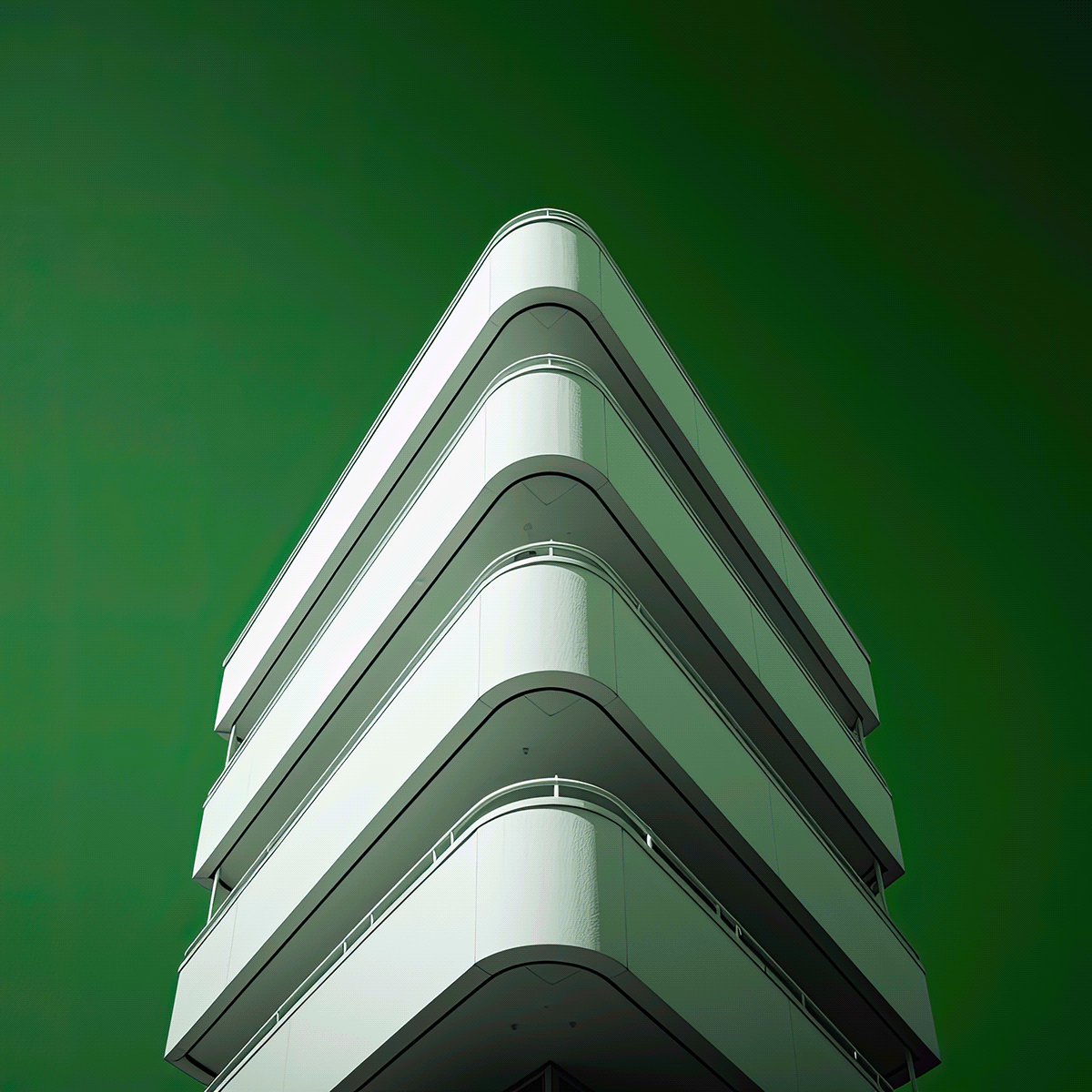 architecture building exterior CGI minimalist clean simple colors Digital Art  Photography 