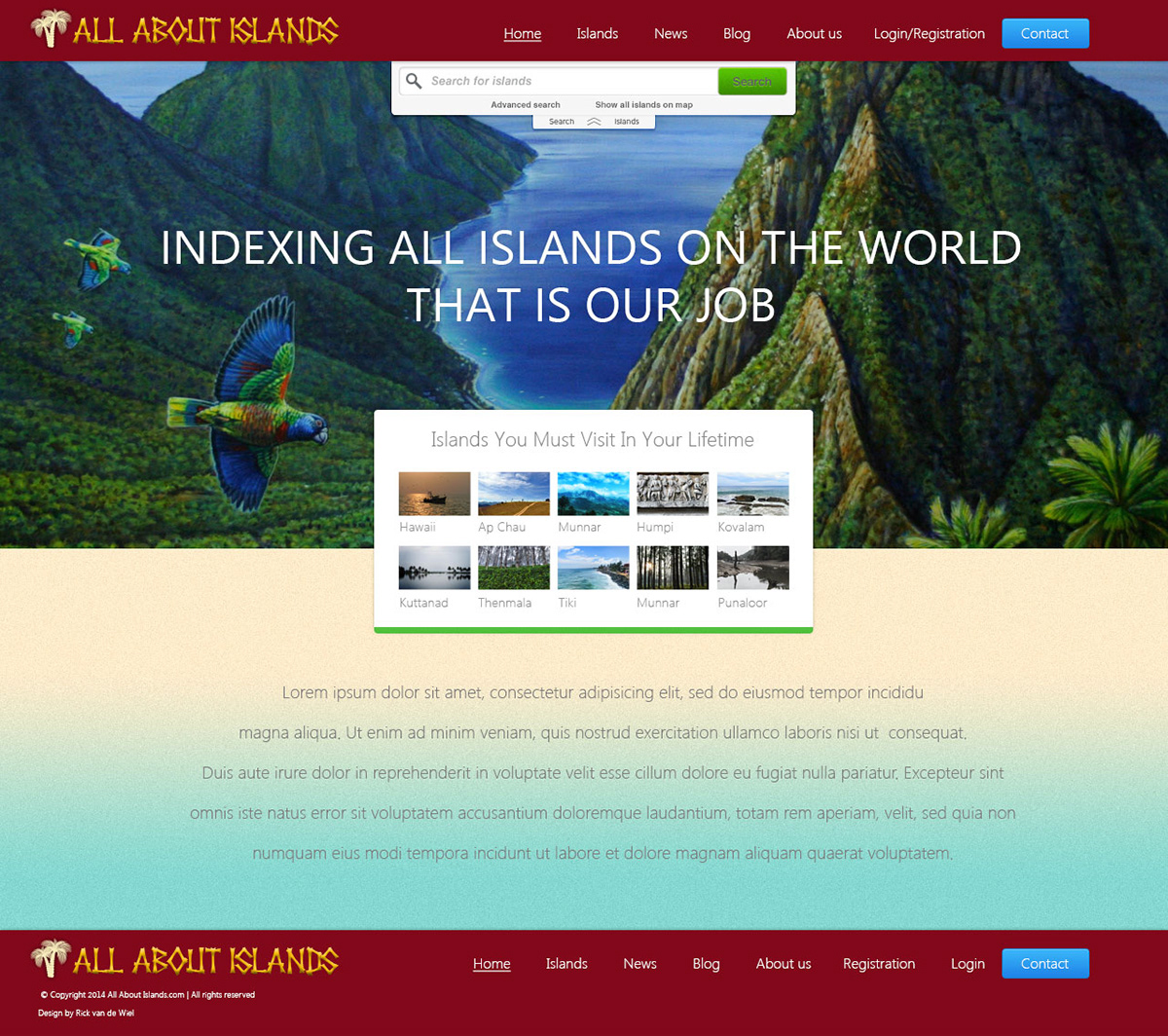 Webdesign islands article