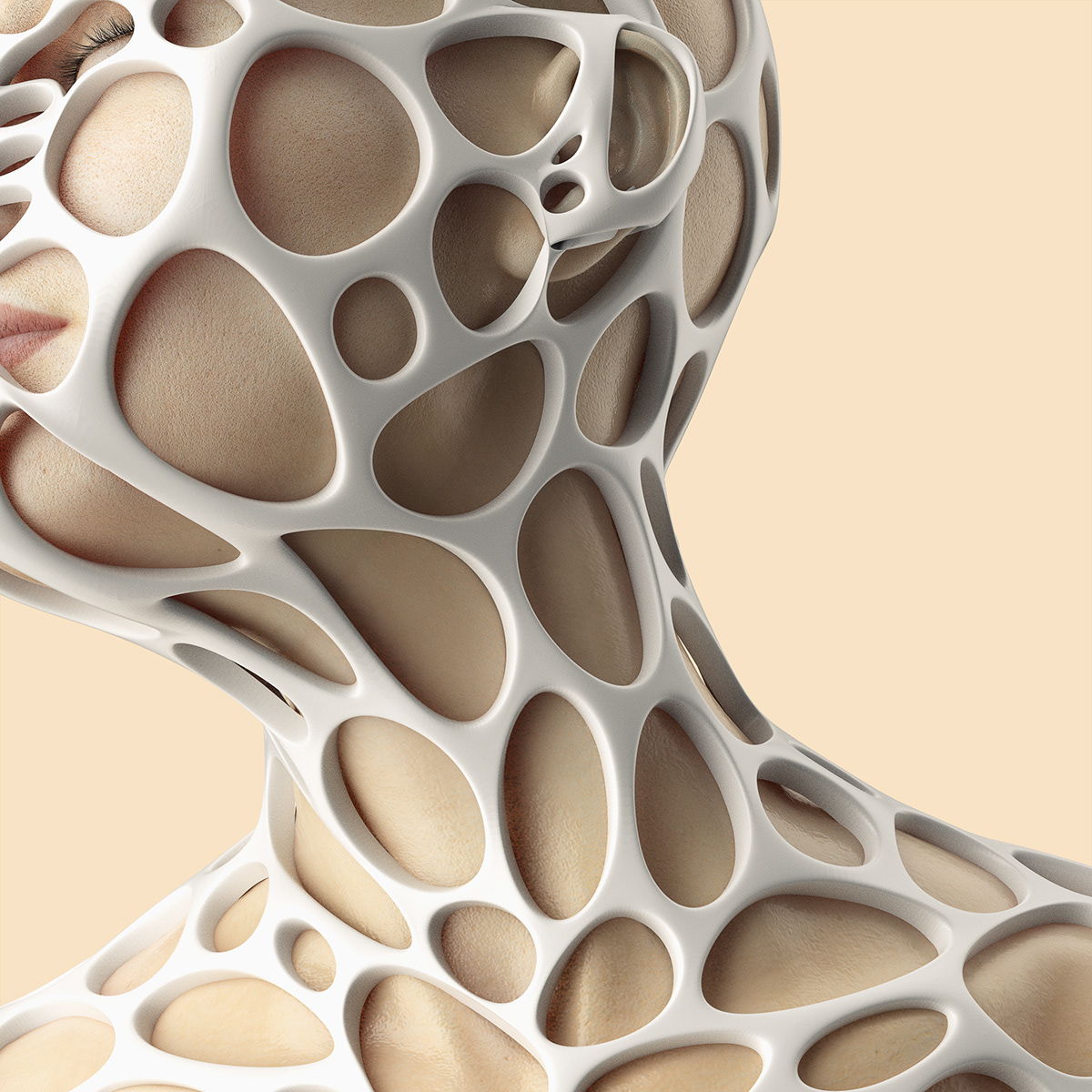 3D CGI human skin cinema4d photorealism cgiart digitalart woman portraits