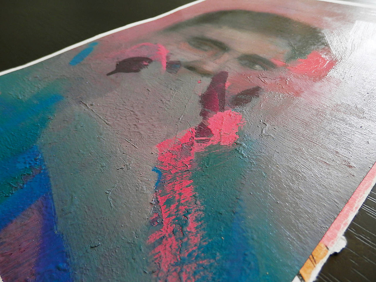 Graffiti Expressionism oil portrait face music Grime rap trap hiphop