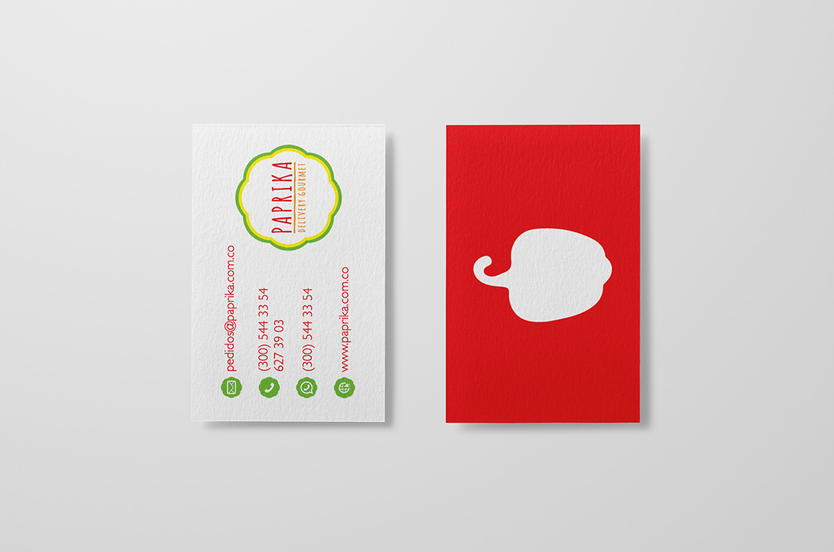 delivery Food  logo Web muse visual identity refresh brand gourmet Paprika