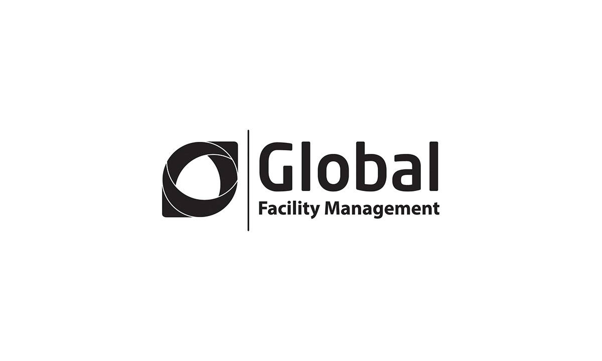 logo Global earth blue navy facility management circle stable