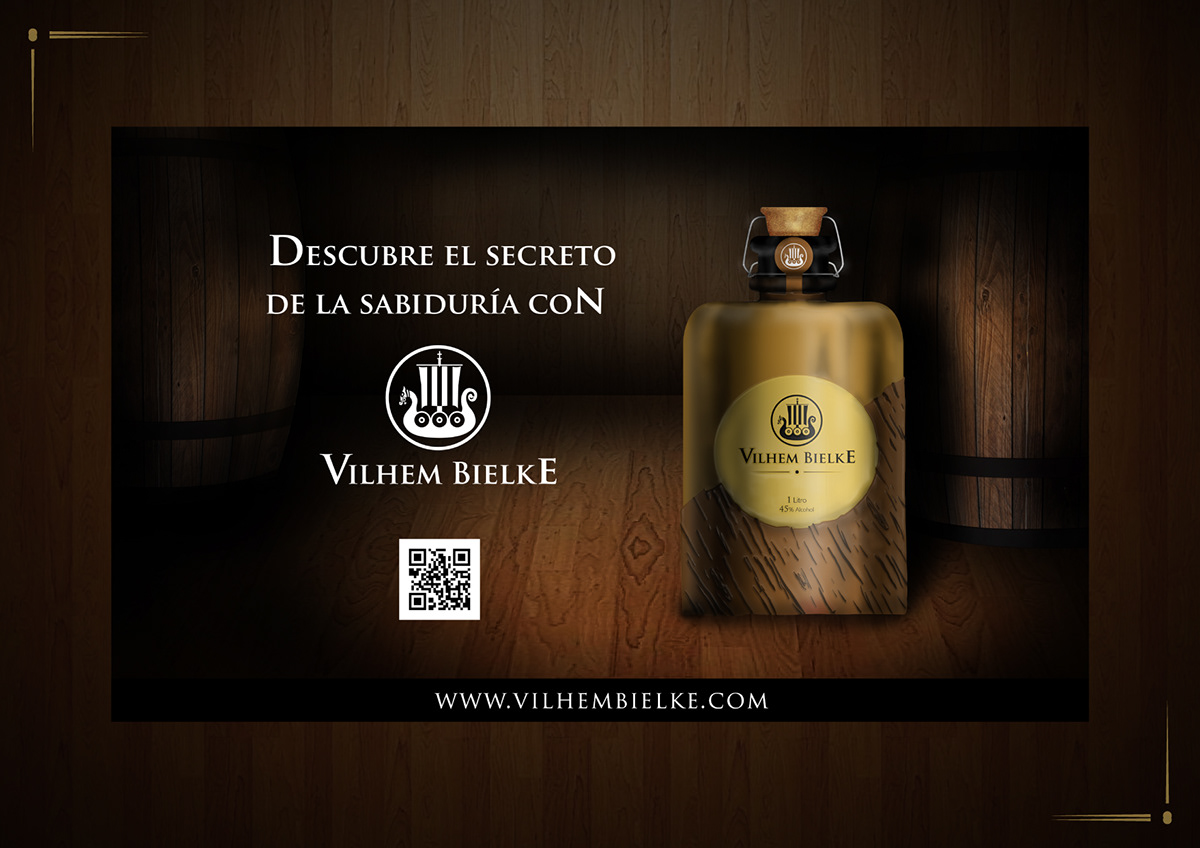 vilhem bielke branding  drinks aquavit design logo alcohol identidad visual beverage visual identity