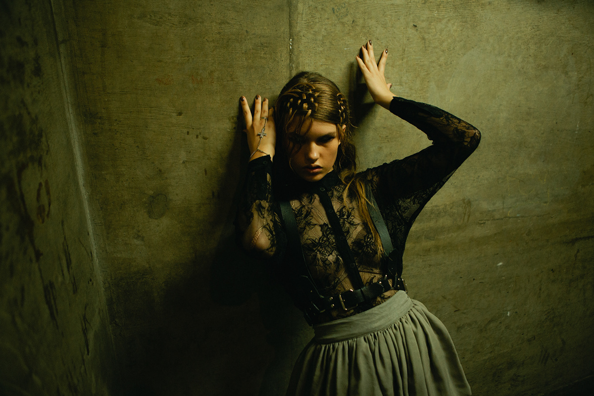 photo shoot fashion shoot Los Angeles model Moody dark editorial