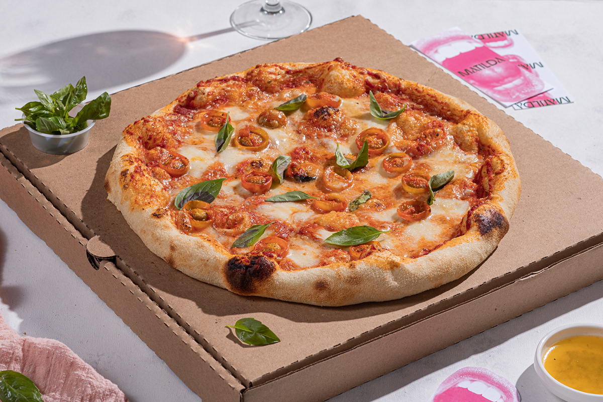 branding  Food  gastronomia girly italian pink Pizza pizzeria