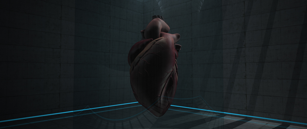 heart Liquid light room amore 3D blood
