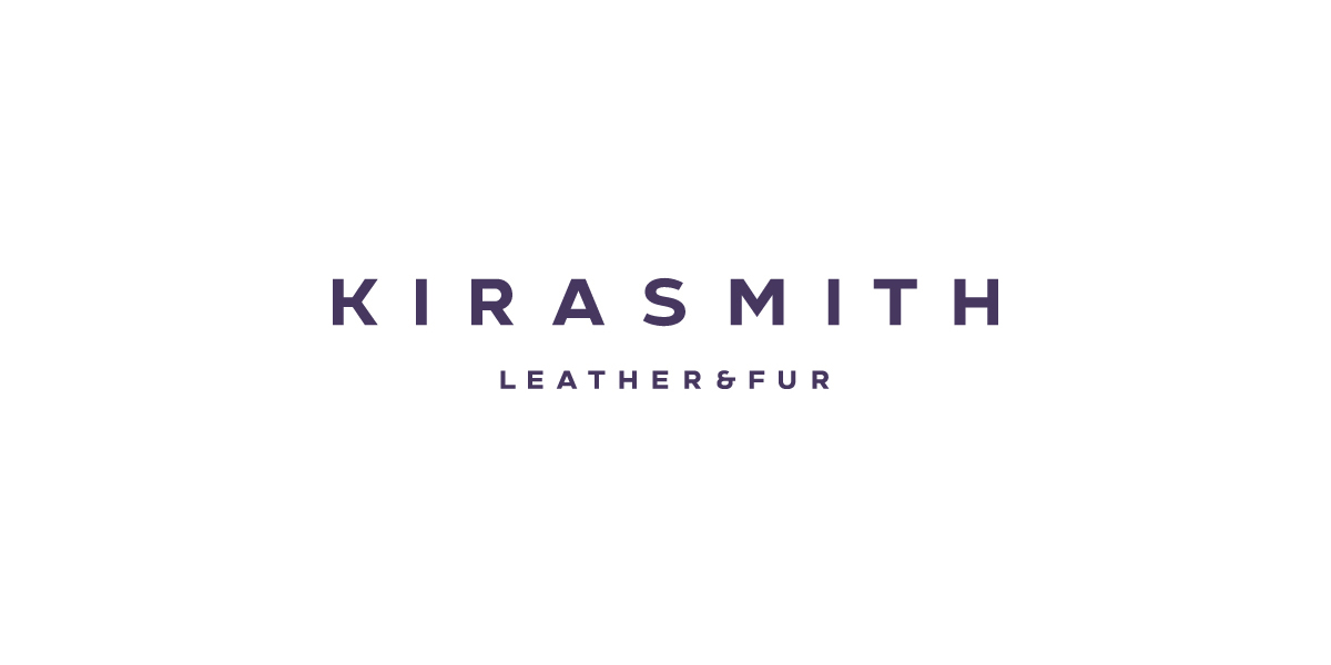 Typeface font logo lettering design brand kira smith Clothing apparel Fur leather accessoires luxury