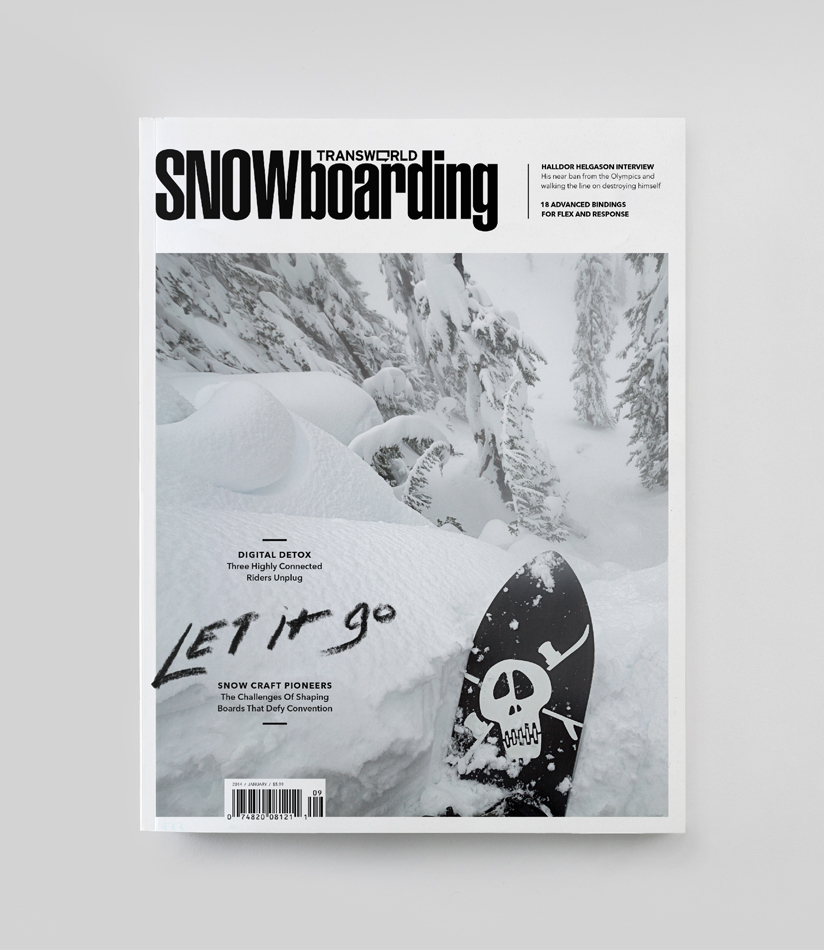 Transworld Snowboarding editorial cover magazine