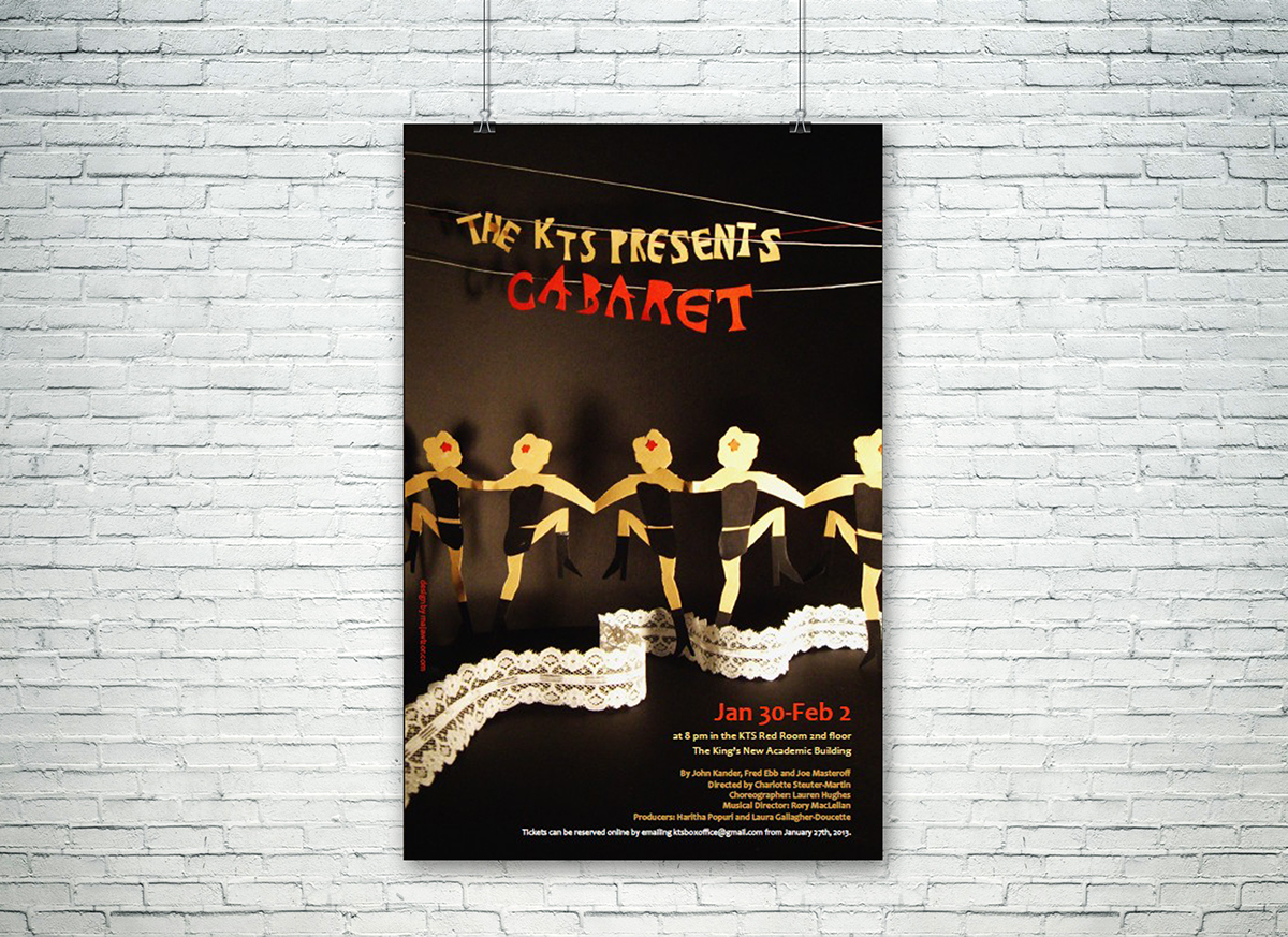 poster cutout Theatre Show Promotion cabaret