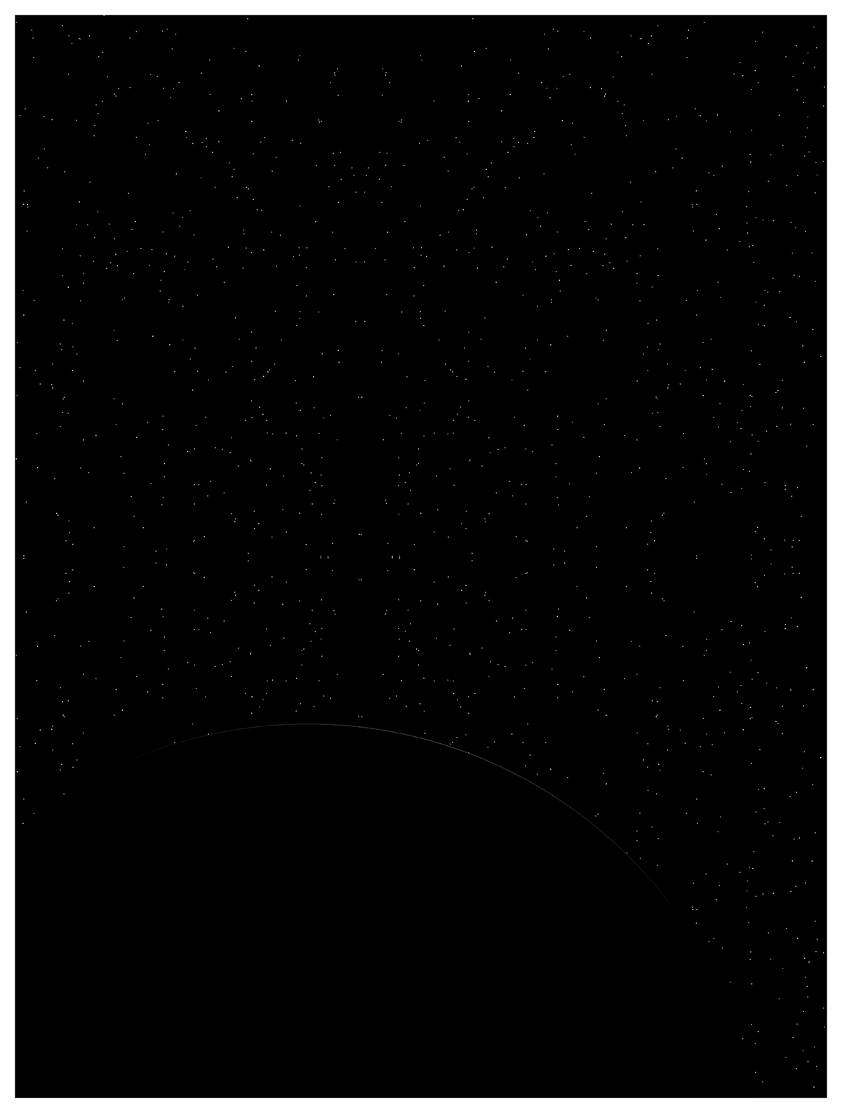 moon Space  dark black Minimalism minimalissimo