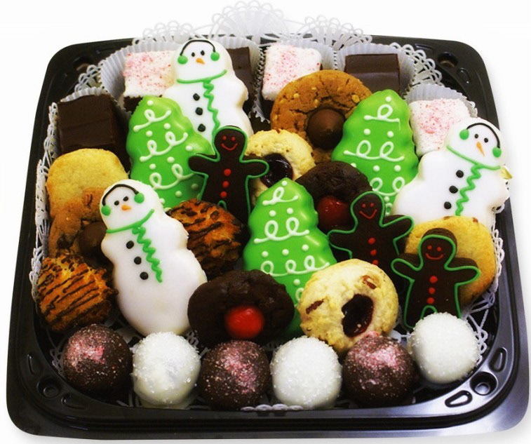 christmas special holiday special Box Lunch Ingallina cookies gift basket Goodies Basket HOLIDAY TREASURE TRAY Holiday Ruffle Basket Holiday Cookies Box Holiday Bouquet Holiday Vase