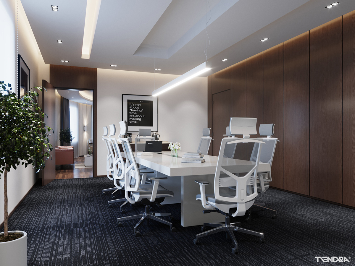 Interior design Office CEO executive meeting room modern simple contemporary
