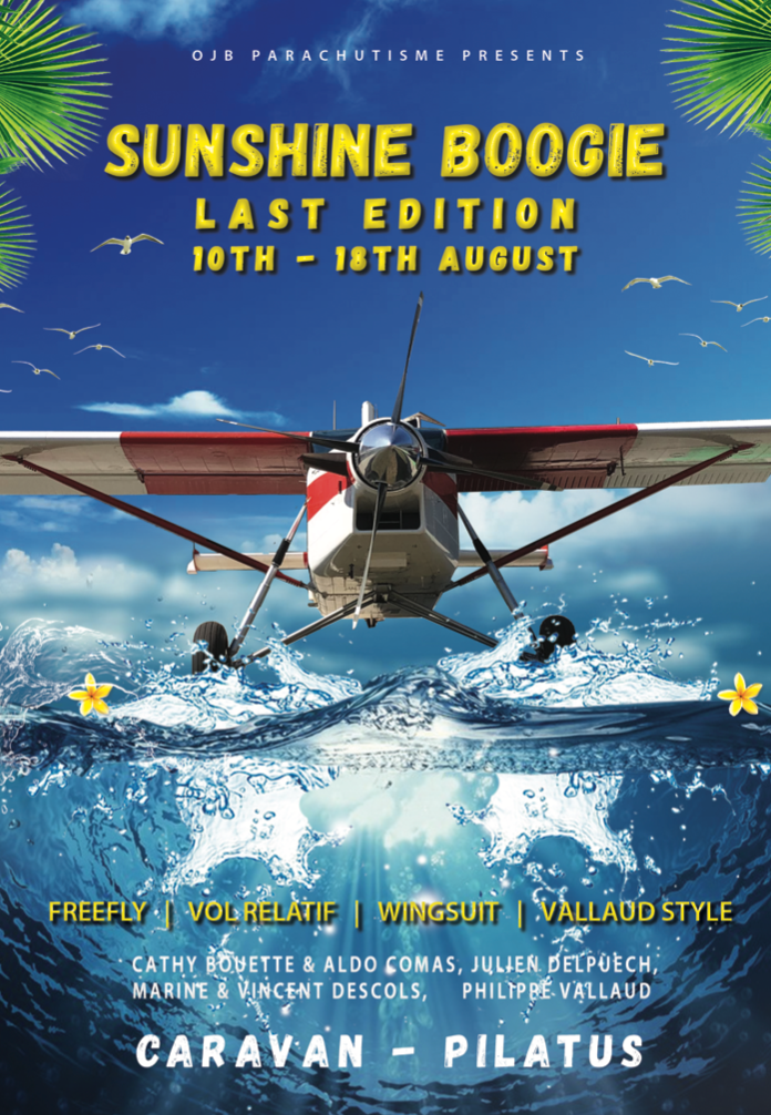 affiche evenement Event flyer magazine Parachutisme poster print skydive Webdesign