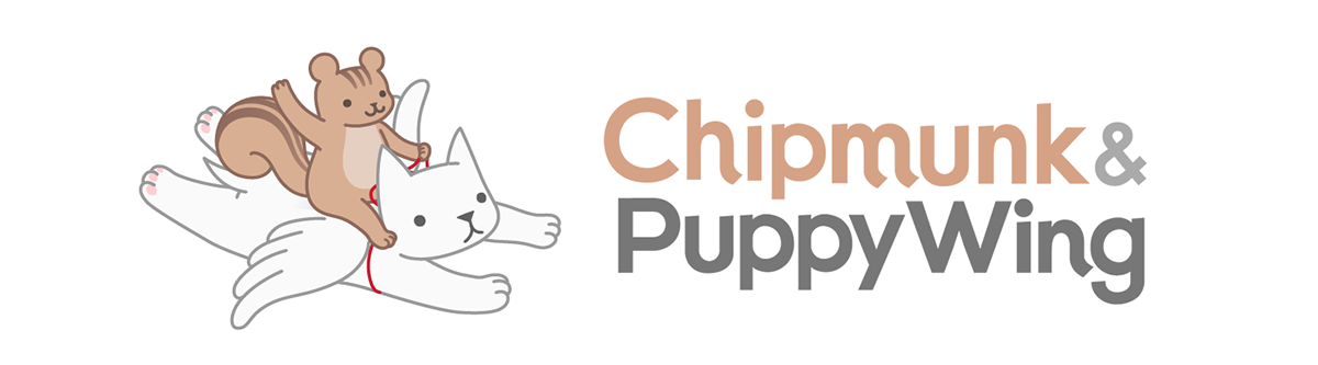 sticker stamp chipmunk dog puppy line