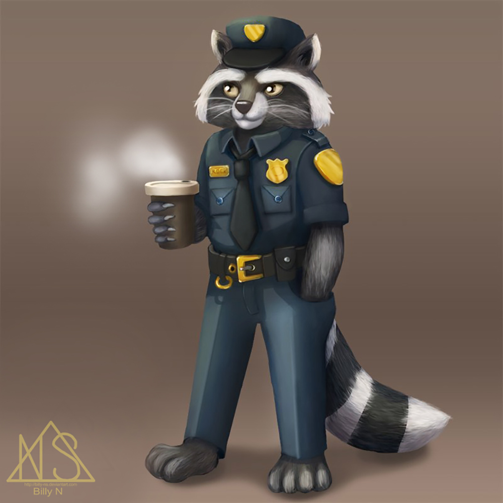 raccoon Policeman