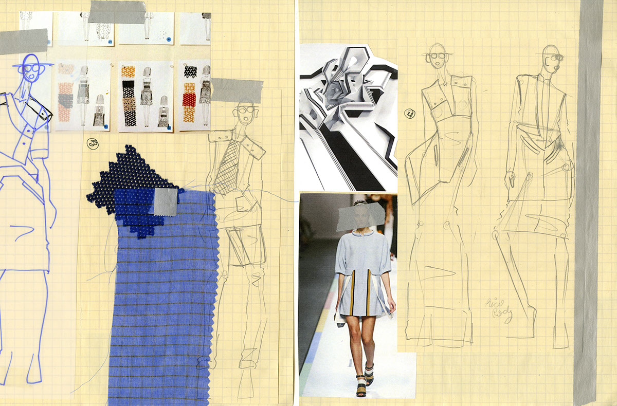 Process Book process sketchbook fashion design fashion illustration