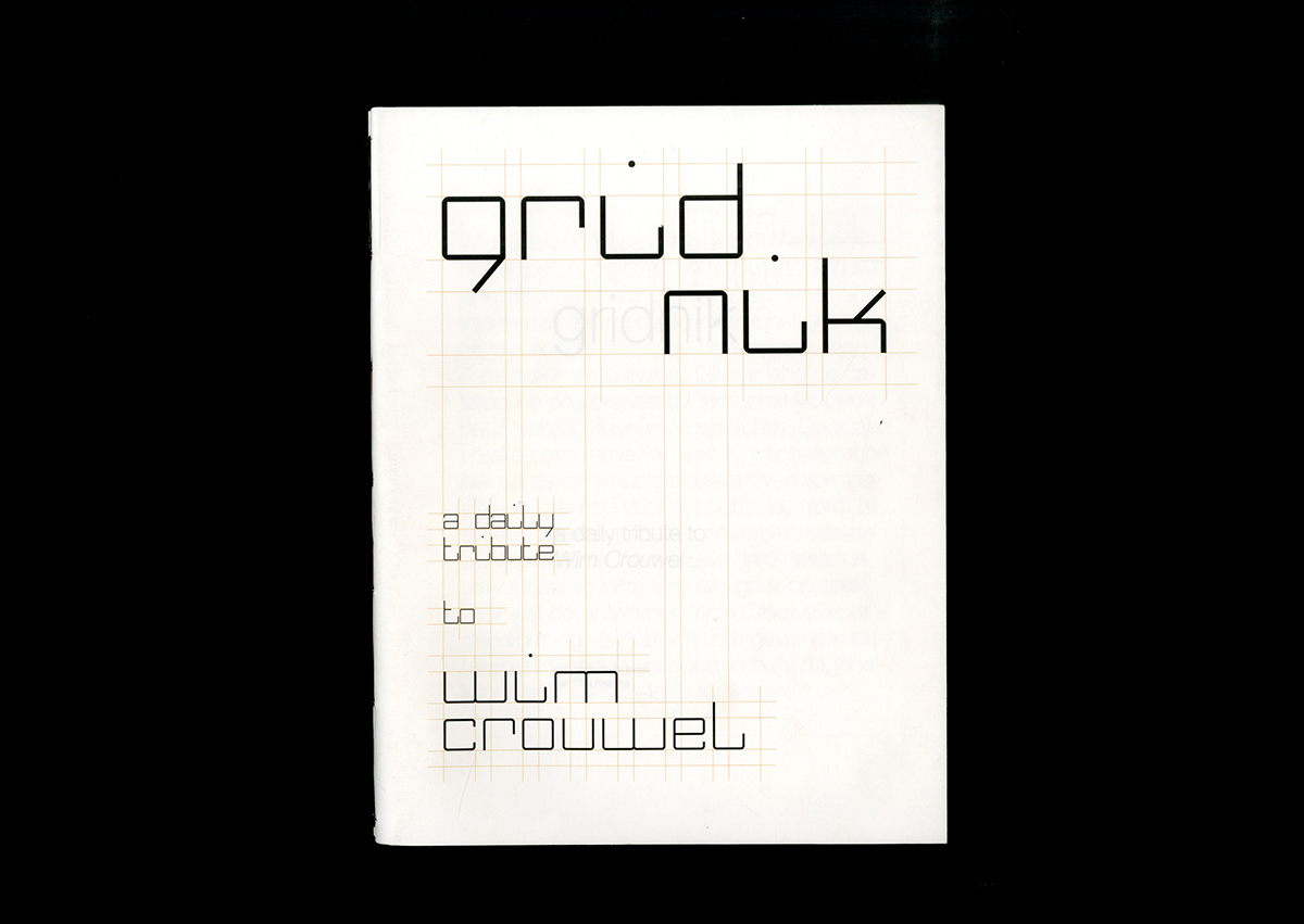 book typography   wim crouwel graphic design  editorial design  A tribute to grid systems book design