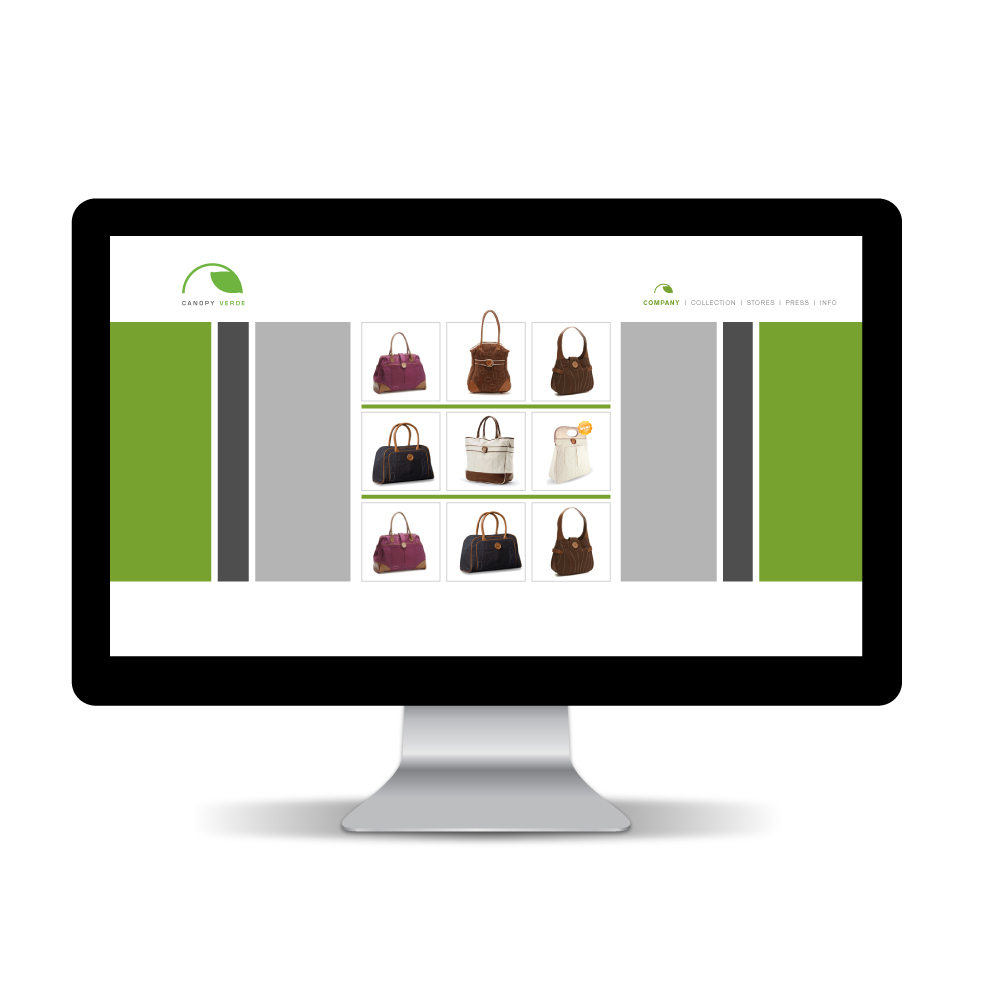 Web handbags eco-friendly e-commerce