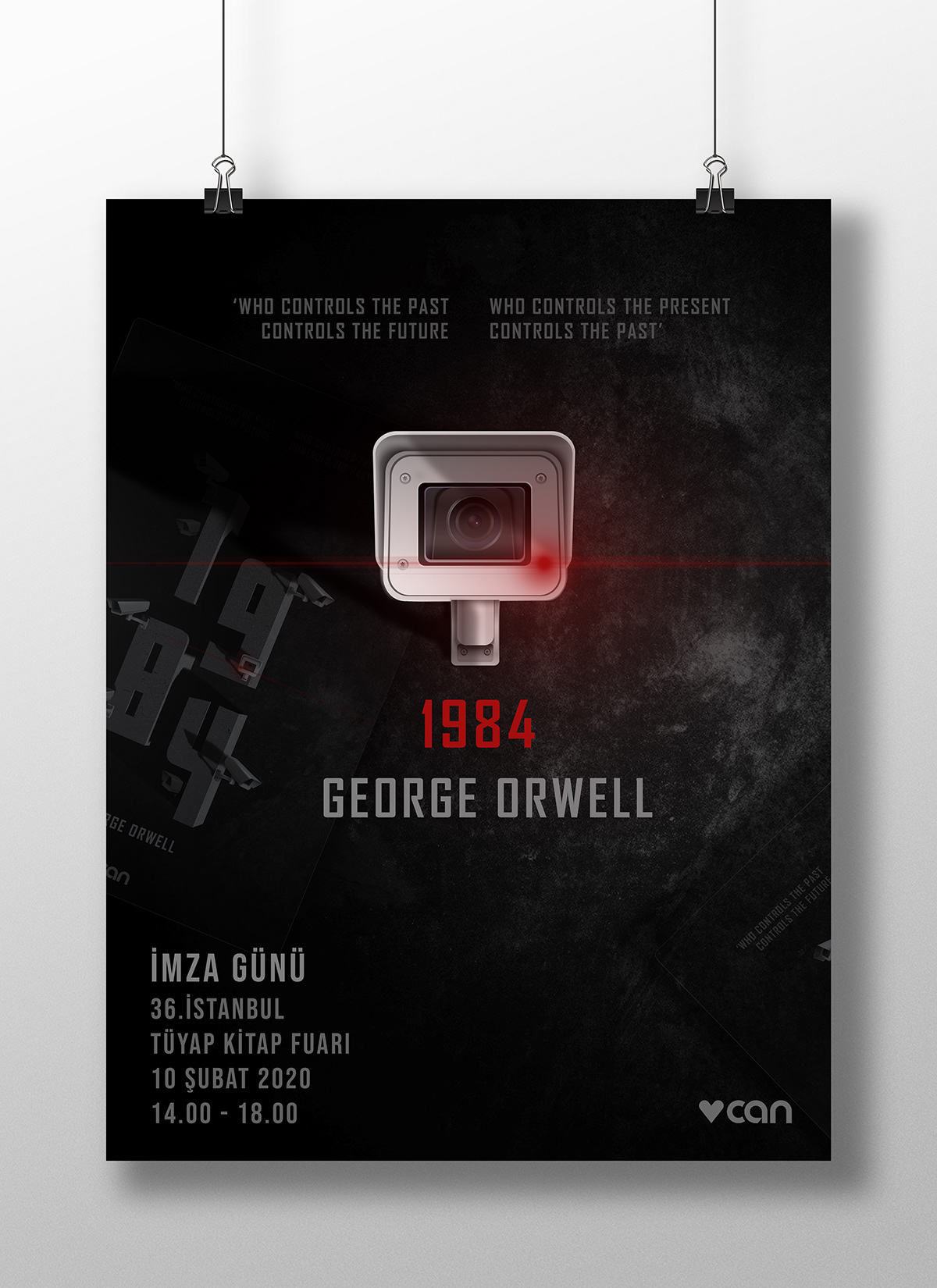 book graphic graphic design  typography   1984 george orwell aftereffects book cover bookteaser cover