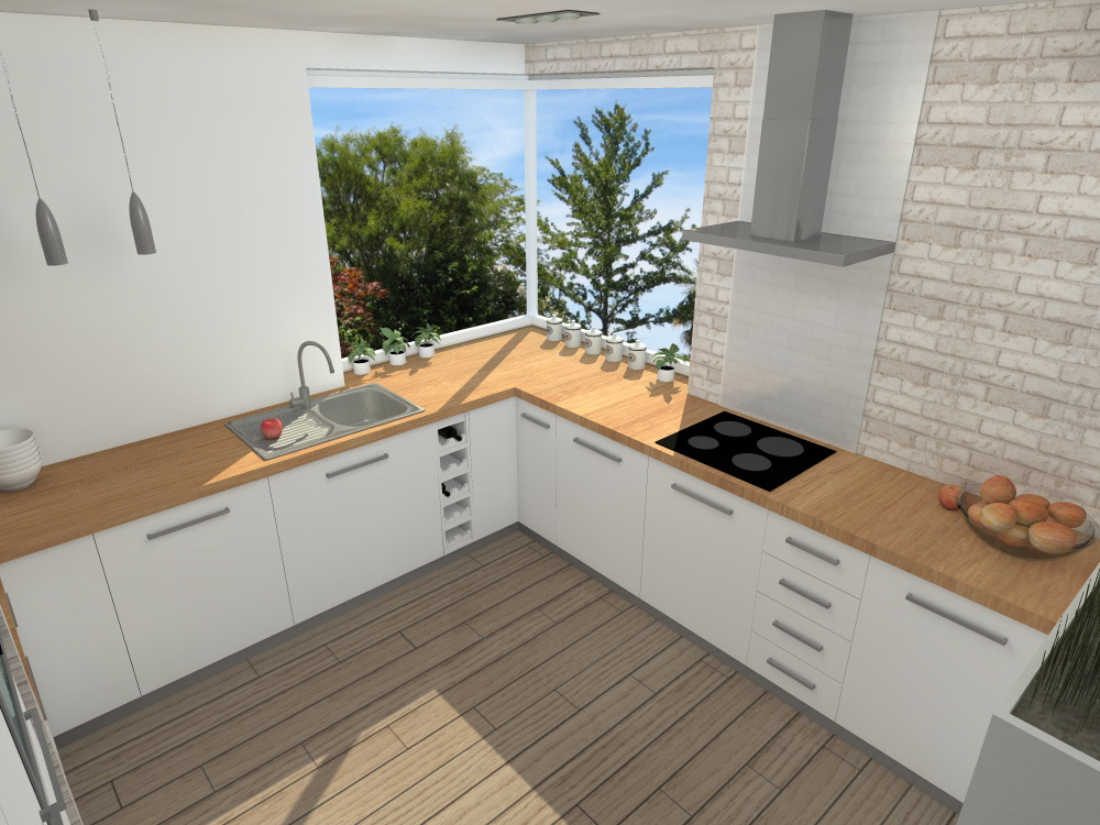 kitchen Interior Project design Sunny White