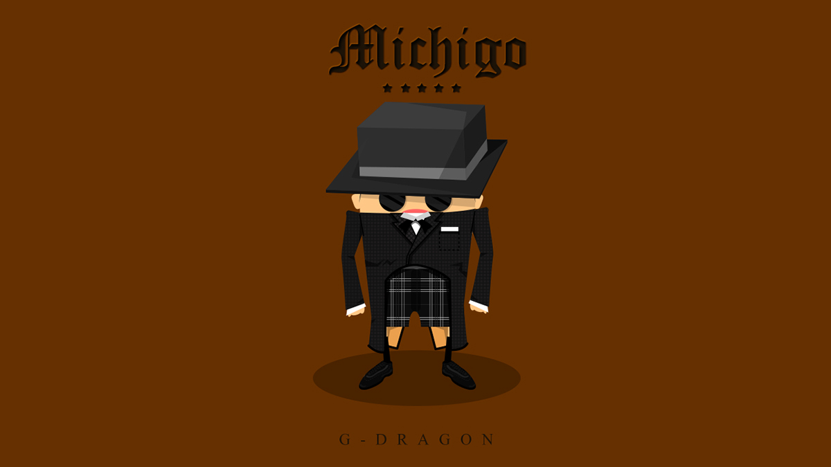 michigo gdragon g-dragon gd kpop Singer korean Fan Art fan Illustrator Character music video