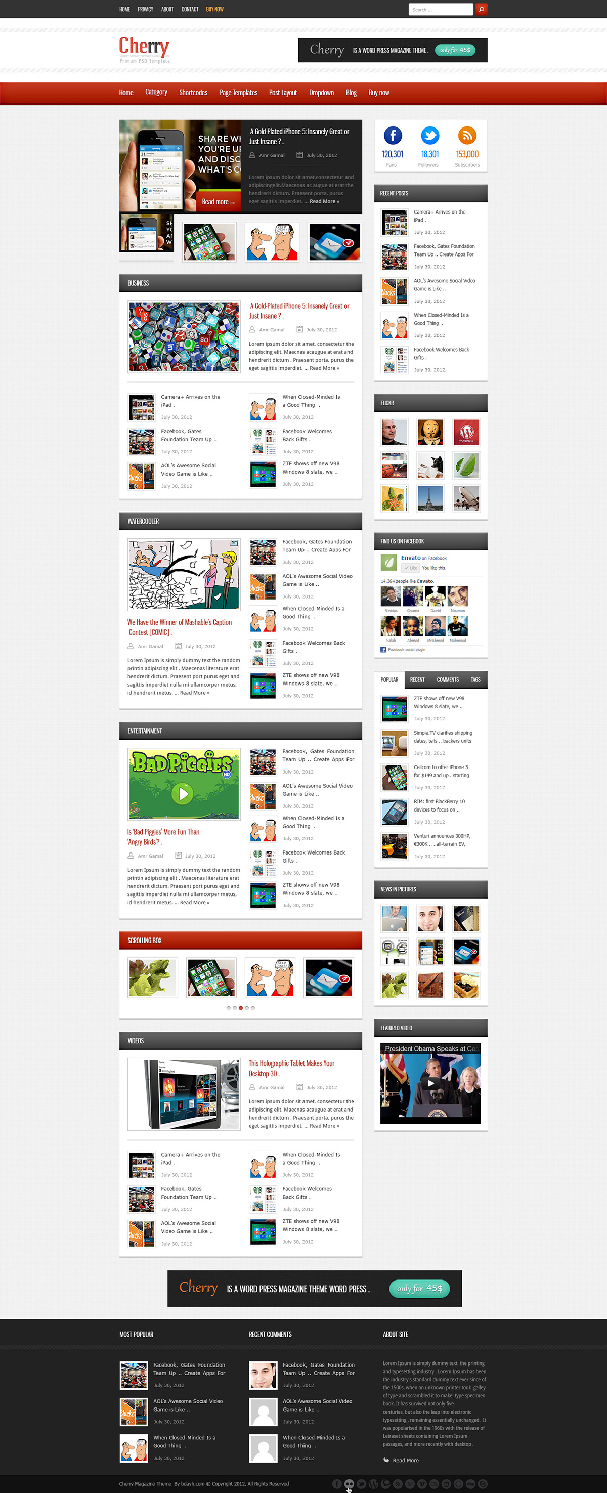 wordpress themes magazine newspaper blogging  blogger WP Themes Web Templates