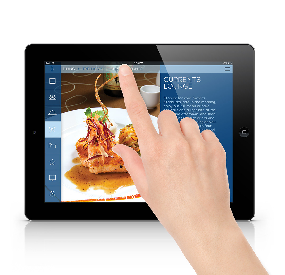 app hotel portal Website system iPad mobile device application web