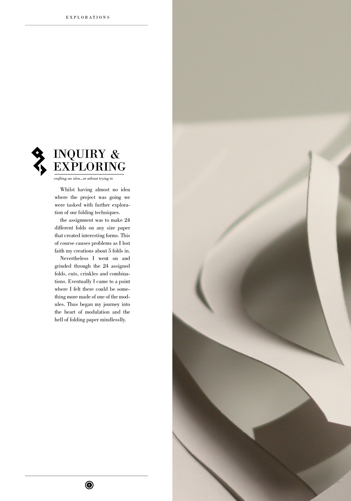 modular paper folding logo