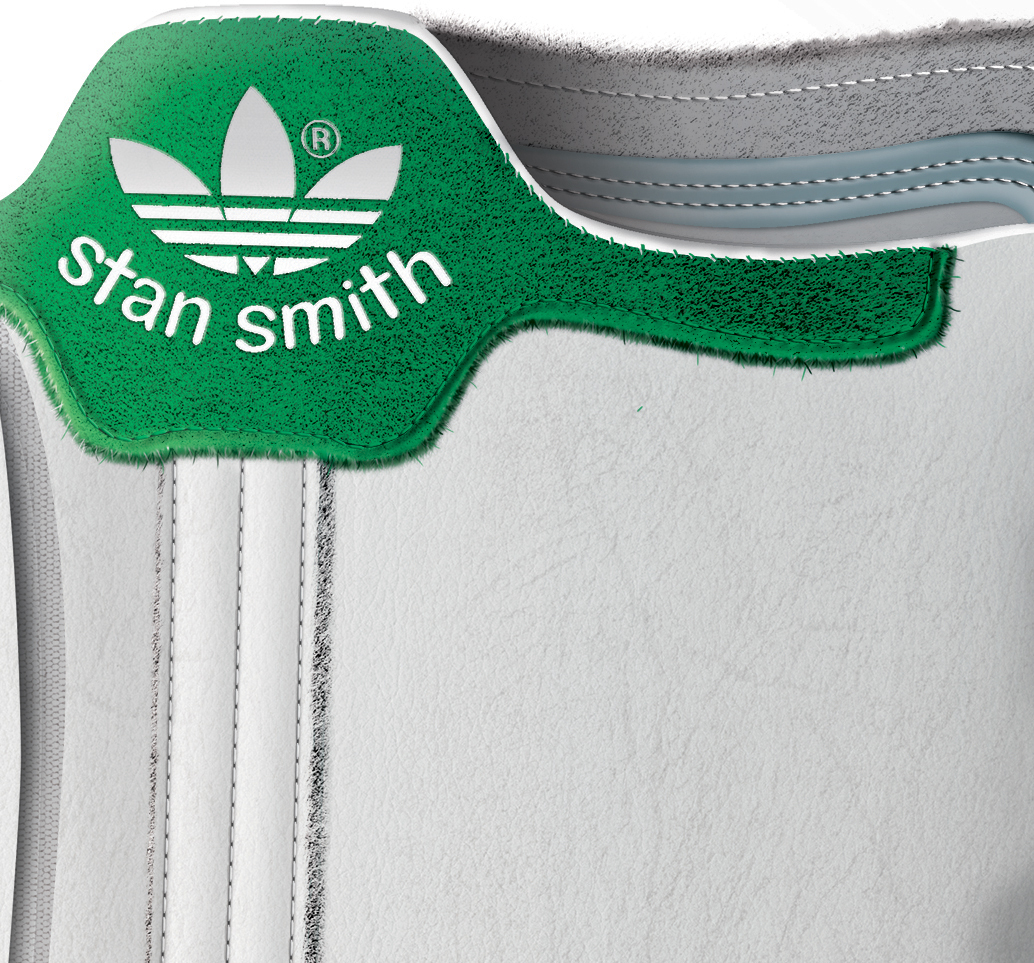 photoshop digital rendering adidas stan smith snowboard