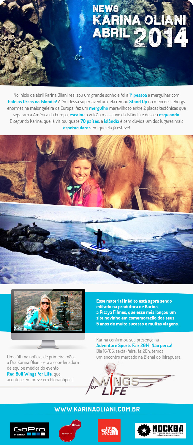 Esporte karina oliani news newsletter sports mountain ice trekking adventure