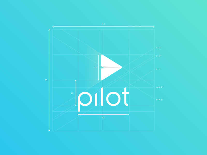 app application UI ux logo Pilot branding 
