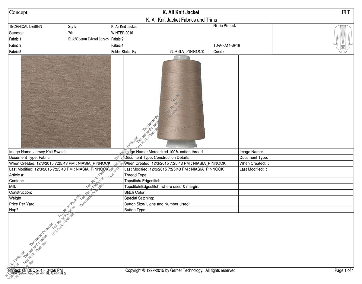 Tech Pack Technical Design Garment engineering